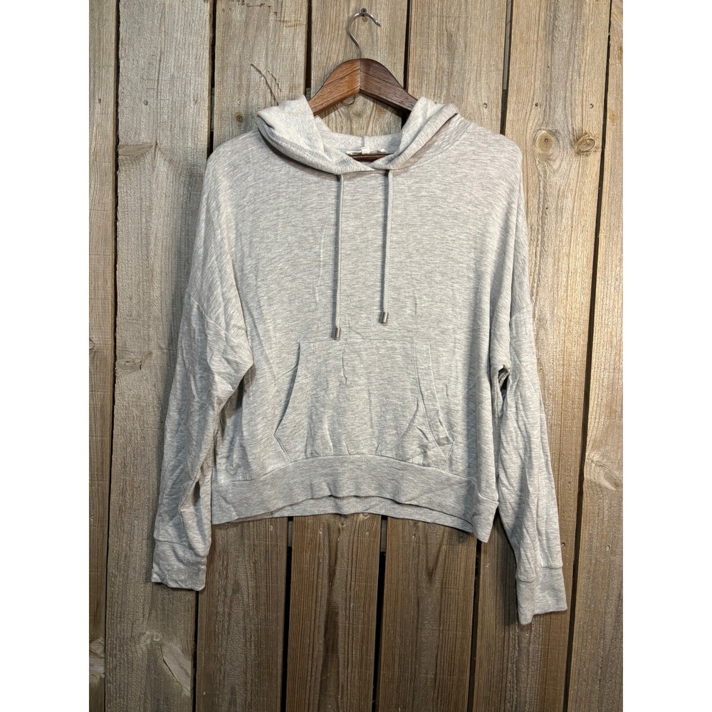Workshop Republic‎ Clothing Womens Gray Modal Blend Pullover Hoodie Sweatshirt M